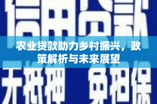 额尔古纳农业贷款助力乡村振兴，政策解析与未来展望