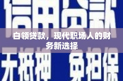 额尔古纳白领贷款，现代职场人的财务新选择