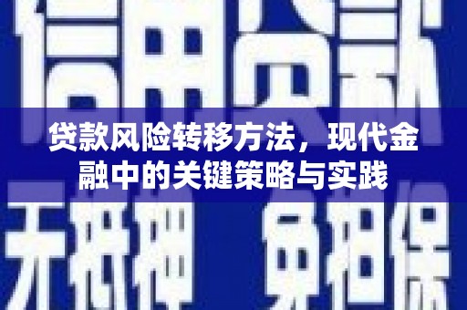 额尔古纳贷款风险转移方法，现代金融中的关键策略与实践