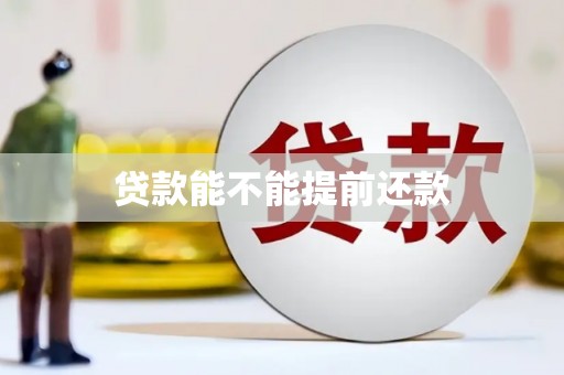 额尔古纳贷款能不能提前还款