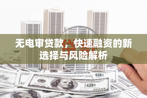 额尔古纳无电审贷款，快速融资的新选择与风险解析