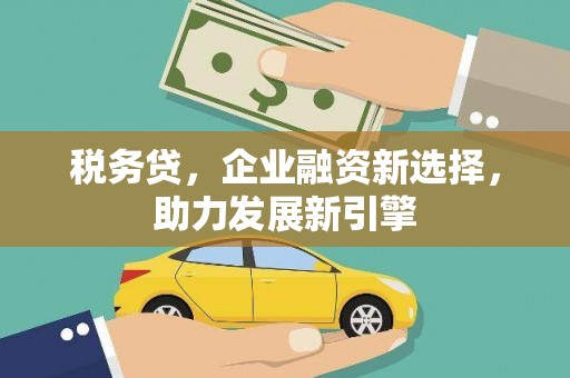 额尔古纳税务贷，企业融资新选择，助力发展新引擎
